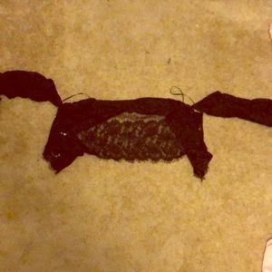 Large, off the shoulder shirt, black, never worn